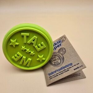 Fun EAT ME Design Suck UK‎ Cookie Stamper Wood Handle Kitchen Baking Tool